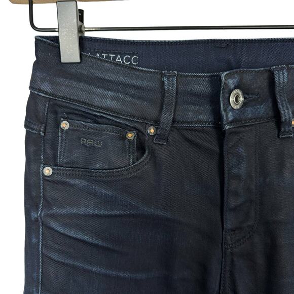 G-Star | RAW Attacc Dark Wash Mid Rise Straight Leg Jeans - Picture 7 of 13